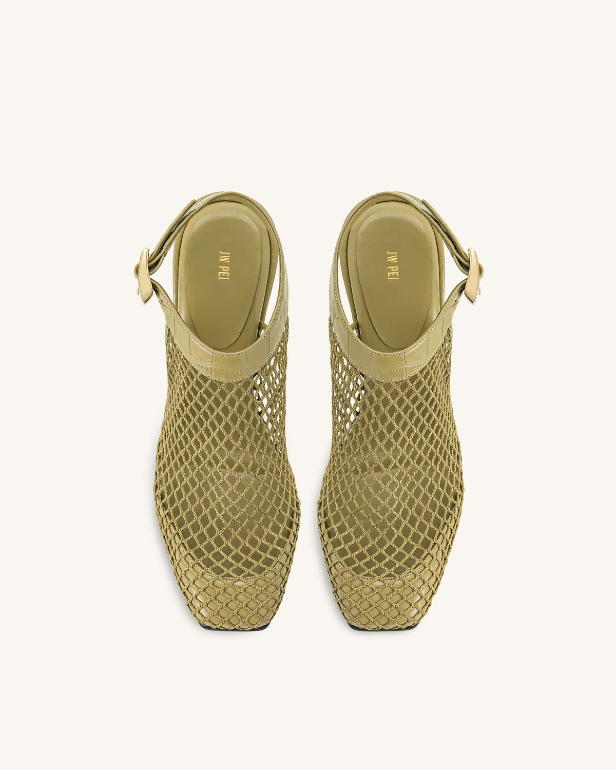 Genesis Heeled Sandals - Olive Green | JW PEI