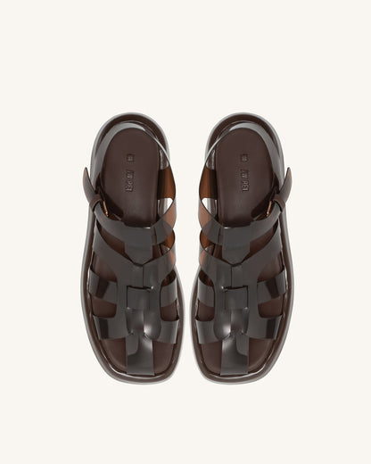 Piper Platform Sandal - Coffee | JW PEI