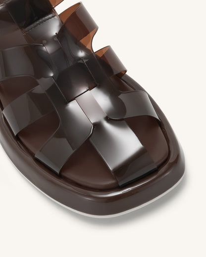 Piper Platform Sandal - Coffee | JW PEI