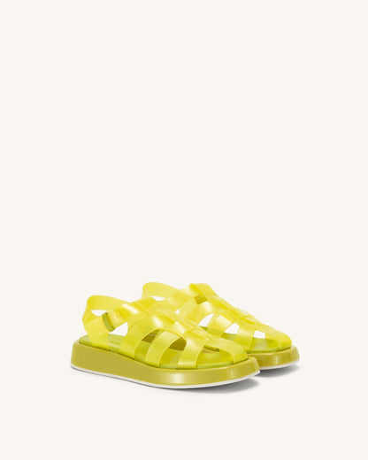 Piper Platform Sandal - Yellow | JW PEI