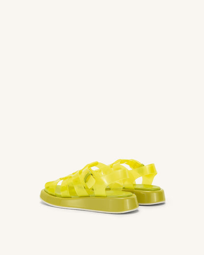 Piper Platform Sandal - Yellow | JW PEI