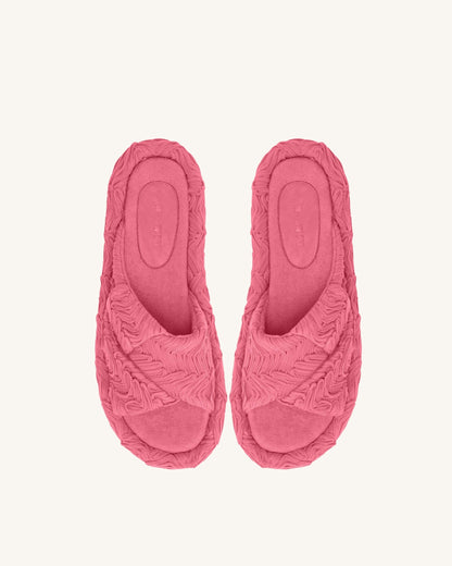 Lilah Woven Platform Sandal - Rose Red | JW PEI