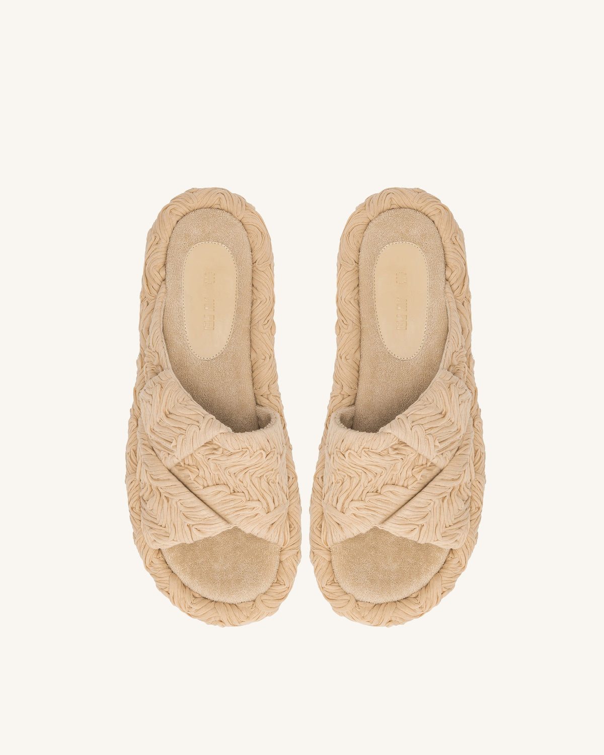 Lilah Woven Platform Sandal - Beige | JW PEI