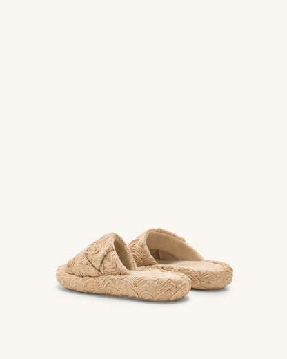 Lilah Woven Platform Sandal - Beige | JW PEI