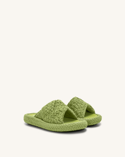 Lilah Woven Platform Sandal - Lime Green | JW PEI