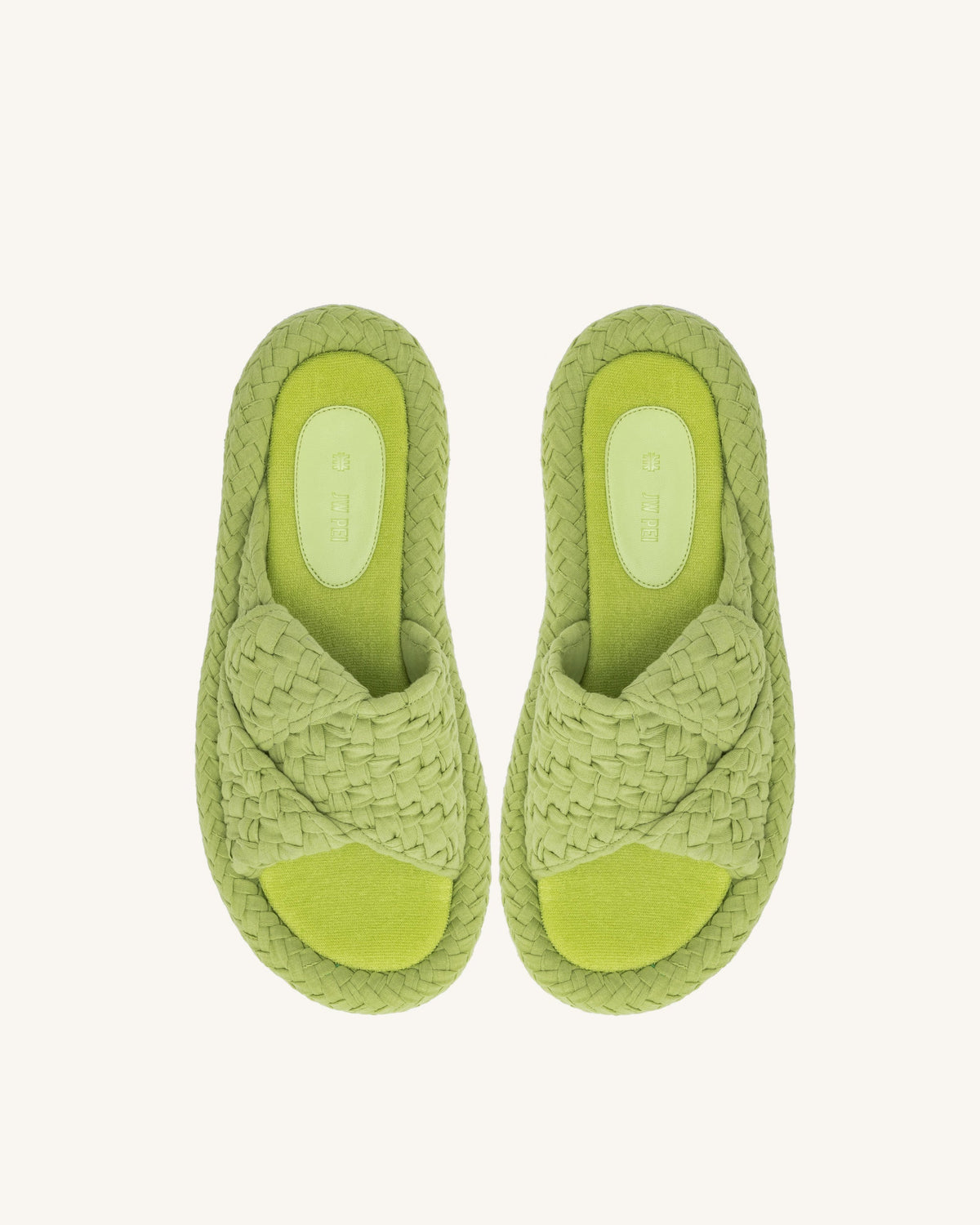 Lilah Woven Platform Sandal - Lime Green | JW PEI