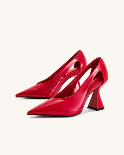 Alessia High Heel Pumps - Red | JW PEI