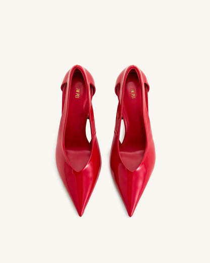 Alessia High Heel Pumps - Red | JW PEI