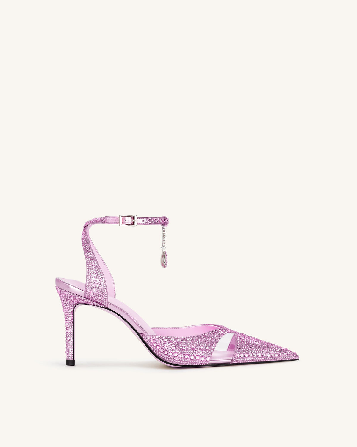 Haidi Artificial Crystal Pumps - Pink | JW PEI