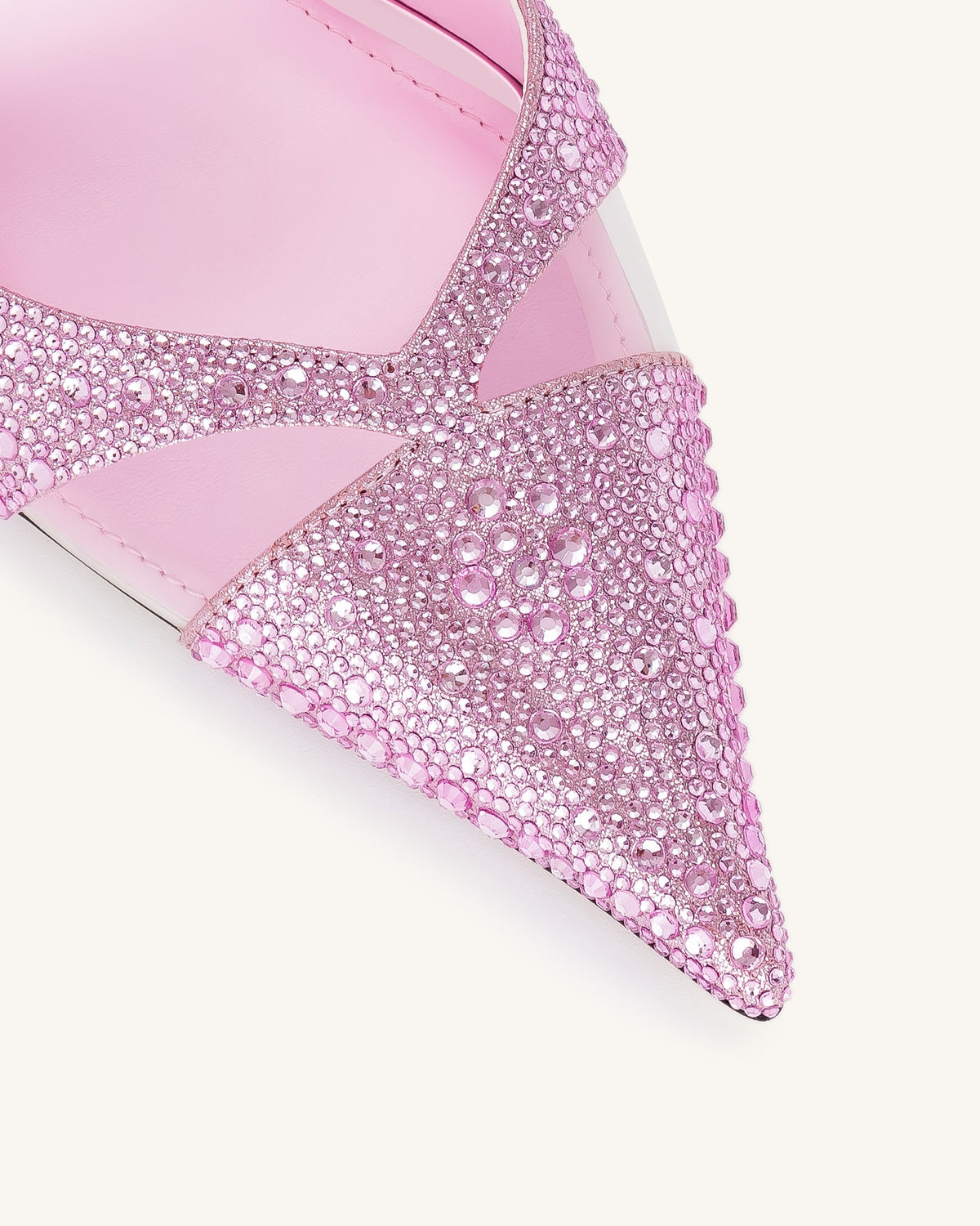 Haidi Artificial Crystal Pumps - Pink | JW PEI