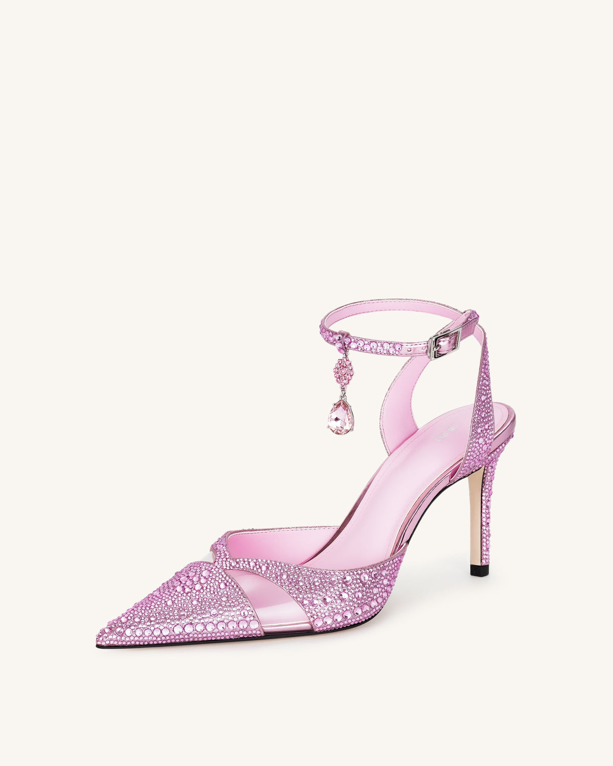 Haidi Artificial Crystal Pumps - Pink | JW PEI