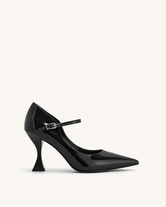 Thalina Patent Leather Pumps - Black | JW PEI