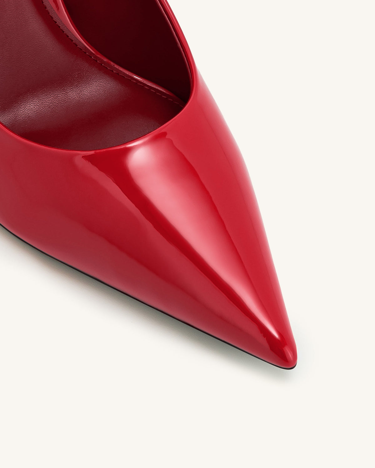 Thalina Patent Leather Pumps - Red | JW PEI