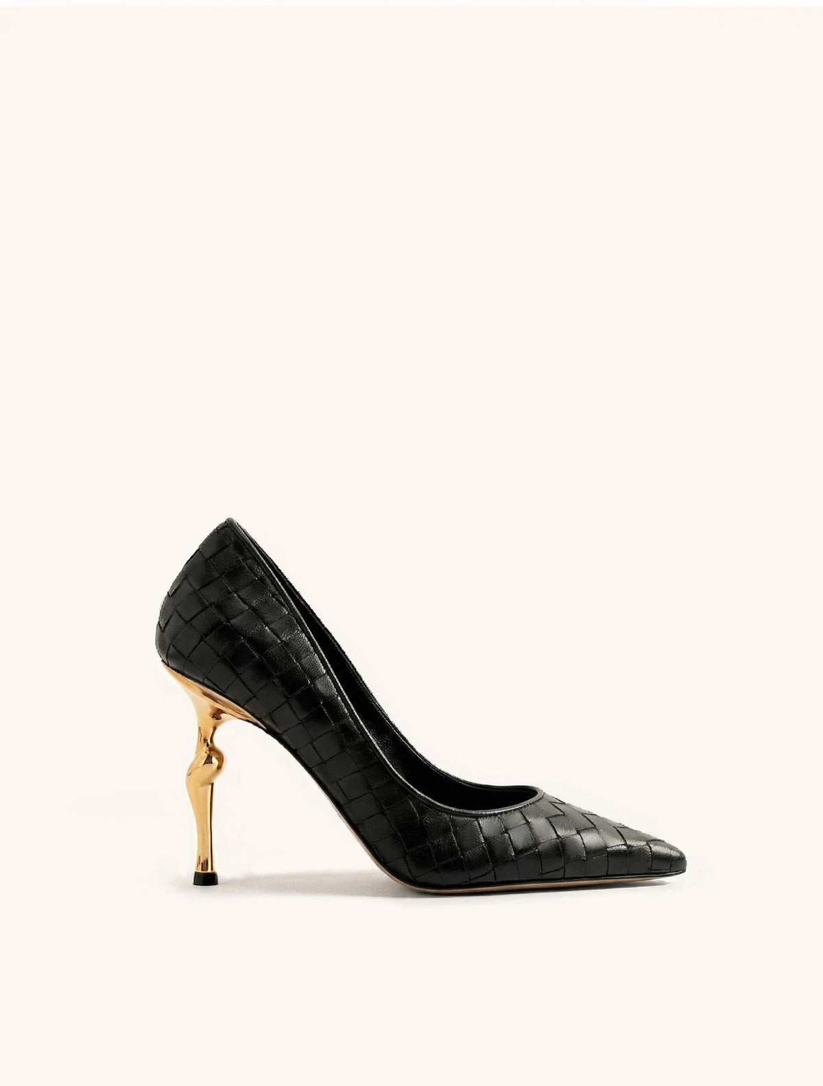 Hazel Woven Heels - Black | JW PEI