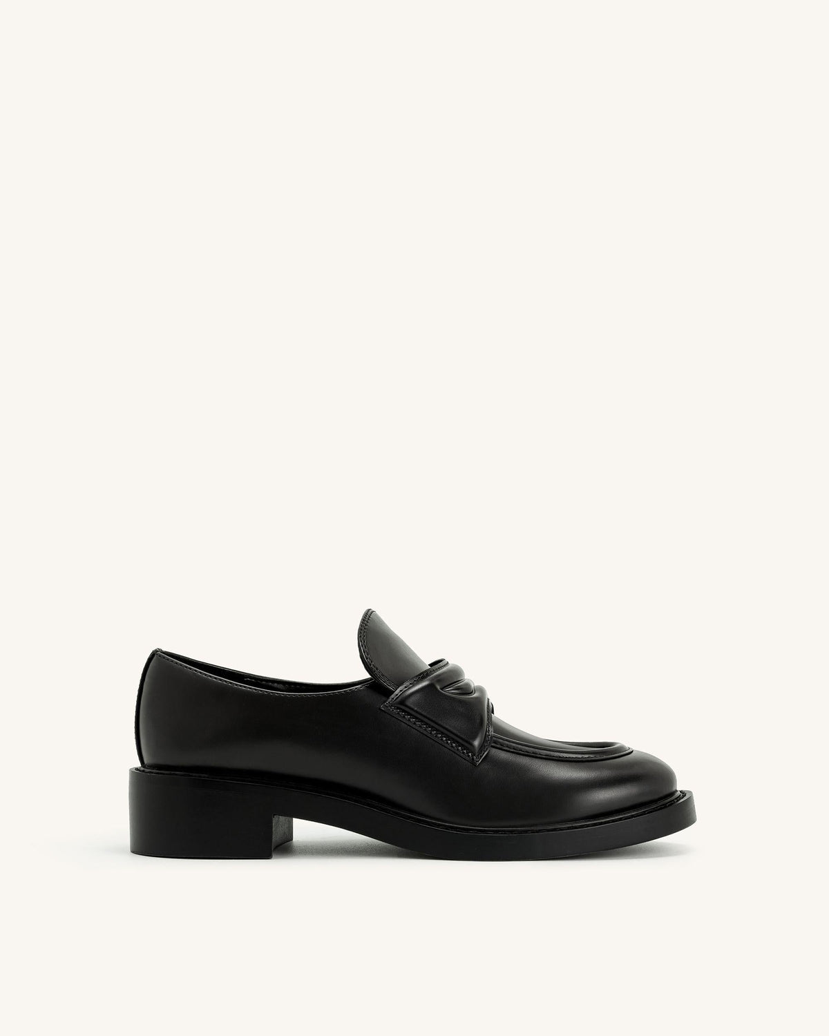 Micah Chunky Loafer - Black | JW PEI