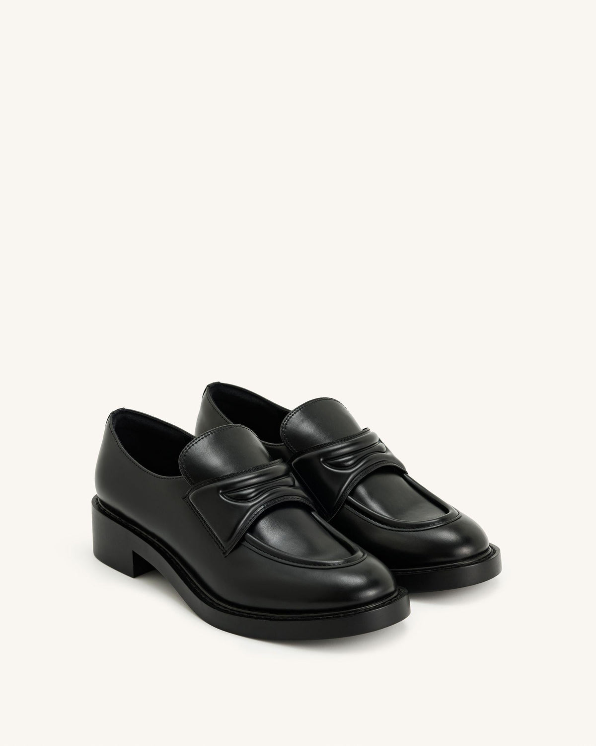 Micah Chunky Loafer - Black | JW PEI