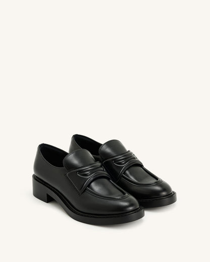 Micah Chunky Loafer - Black | JW PEI