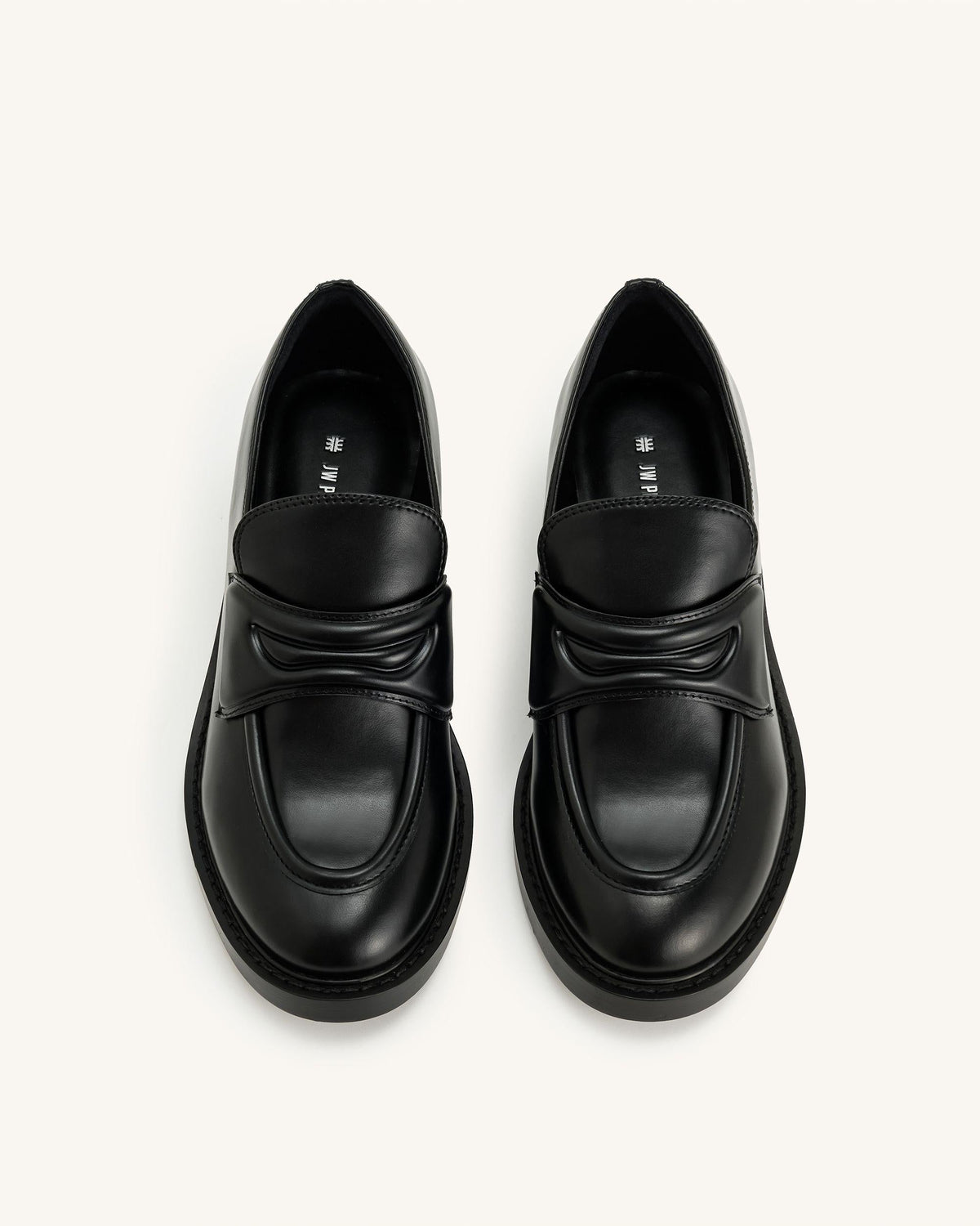 Micah Chunky Loafer - Black | JW PEI