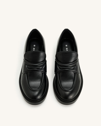 Micah Chunky Loafer - Black | JW PEI