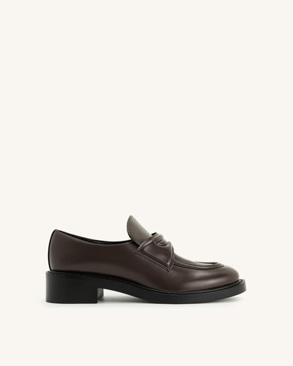 Micah Chunky Loafer - Brown | JW PEI