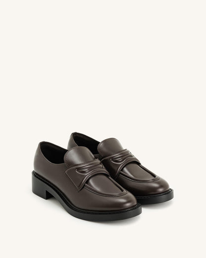 Micah Chunky Loafer - Brown | JW PEI