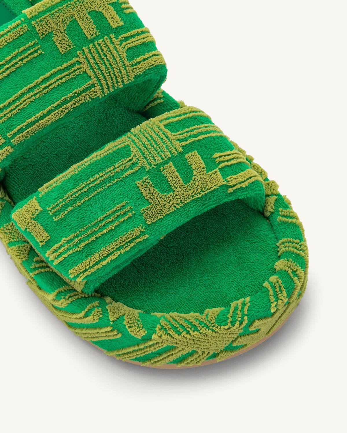 Lexi Terry Slide Sandal - Green | JW PEI