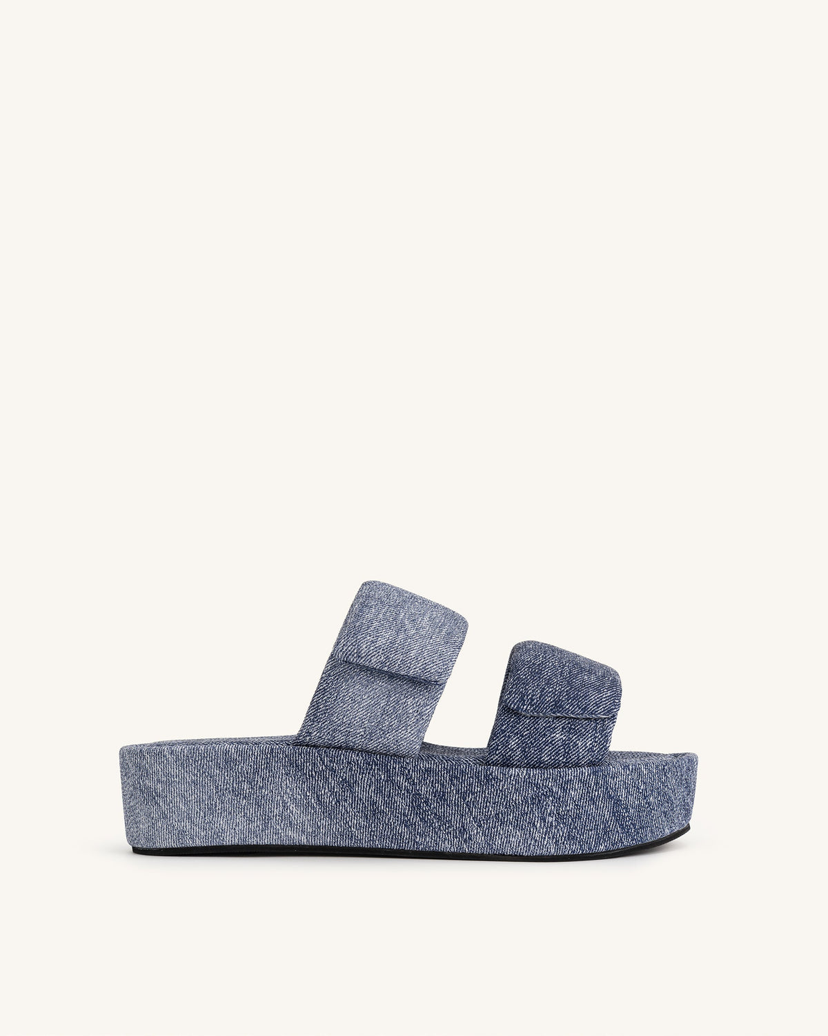 Lexi Denim Embossed Sandal - Blue | JW PEI