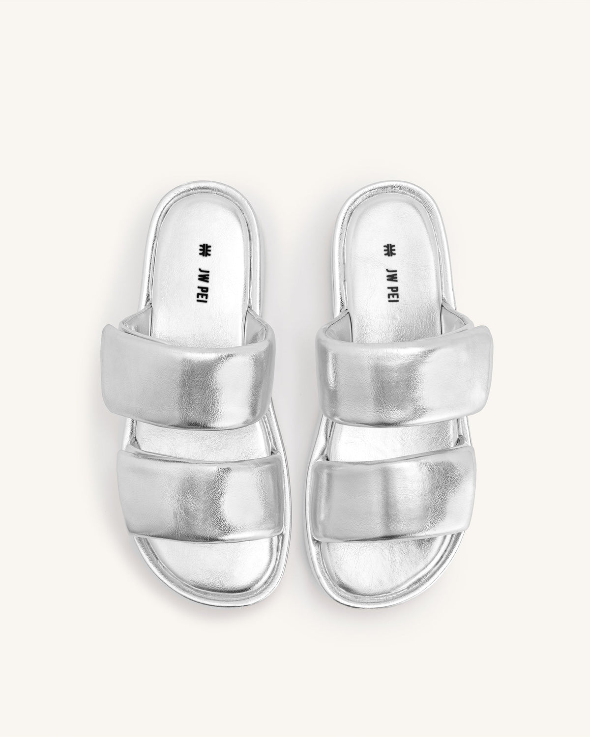 Lexi Metallic Sandal - Silver | JW PEI