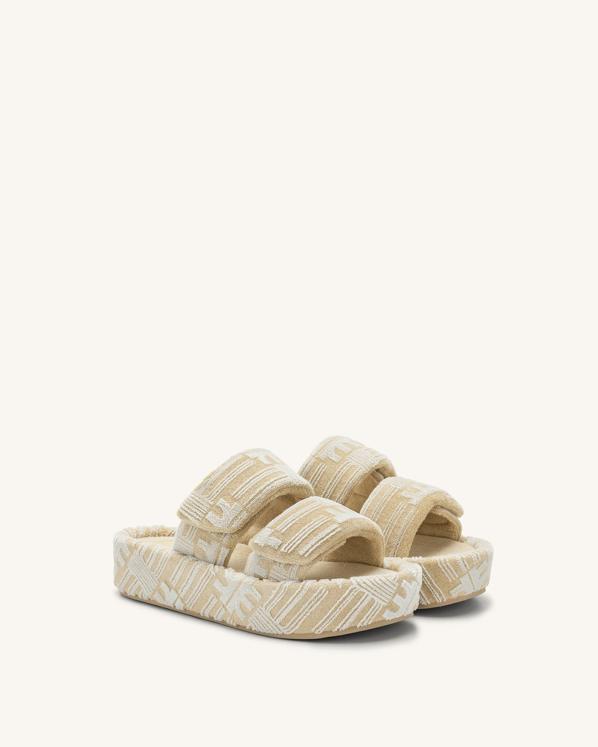 Lexi Terry Slide Sandal - OatMilk | JW PEI