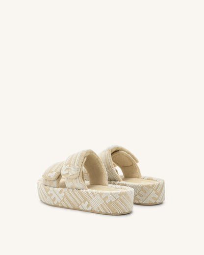 Lexi Terry Slide Sandal - OatMilk | JW PEI