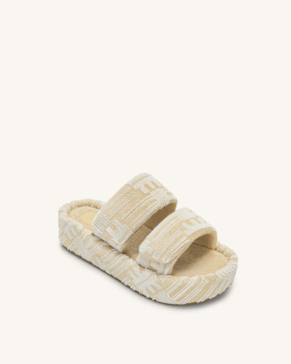 Lexi Terry Slide Sandal - OatMilk | JW PEI