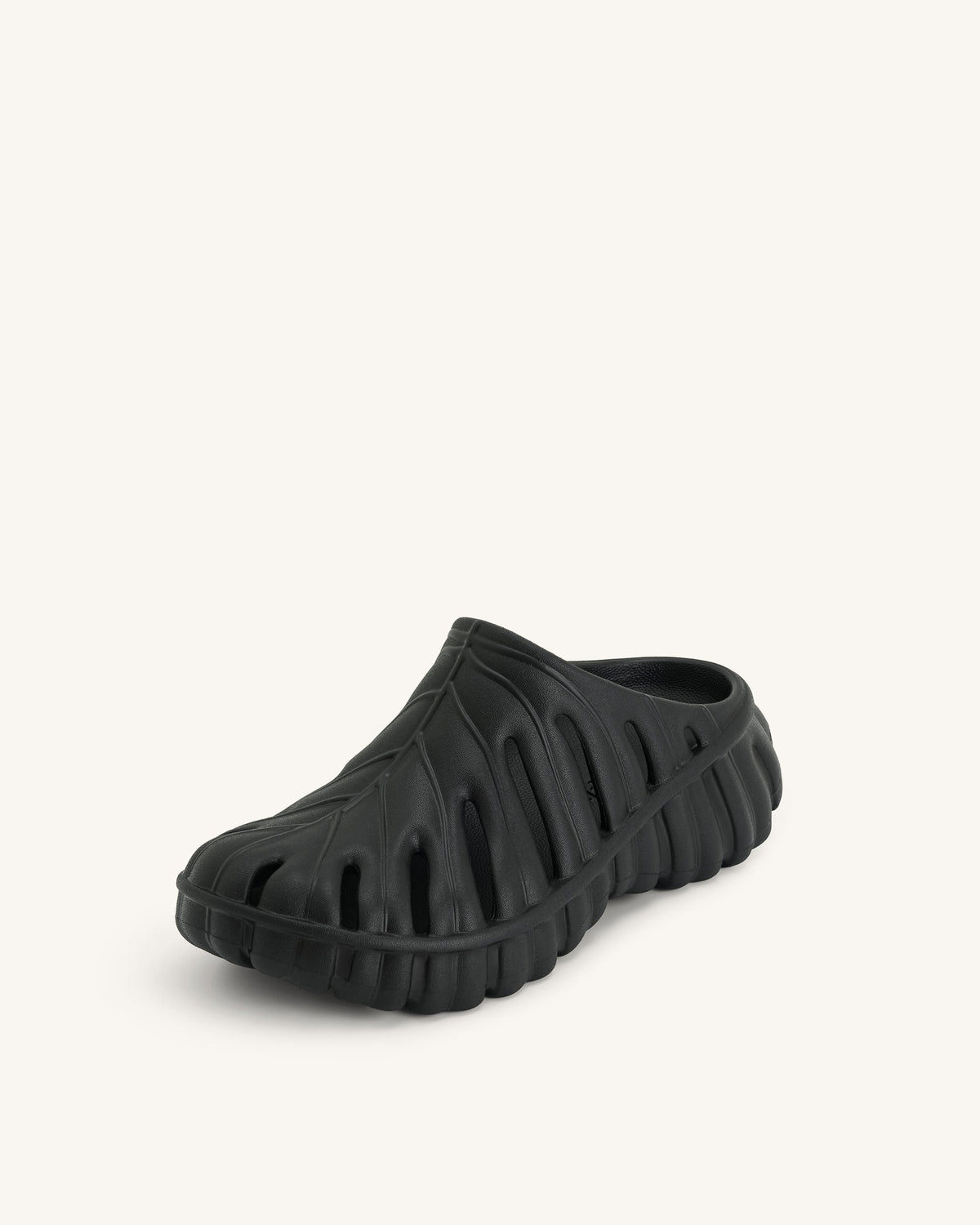 Tara Leaf Platform Clog - Black | JW PEI