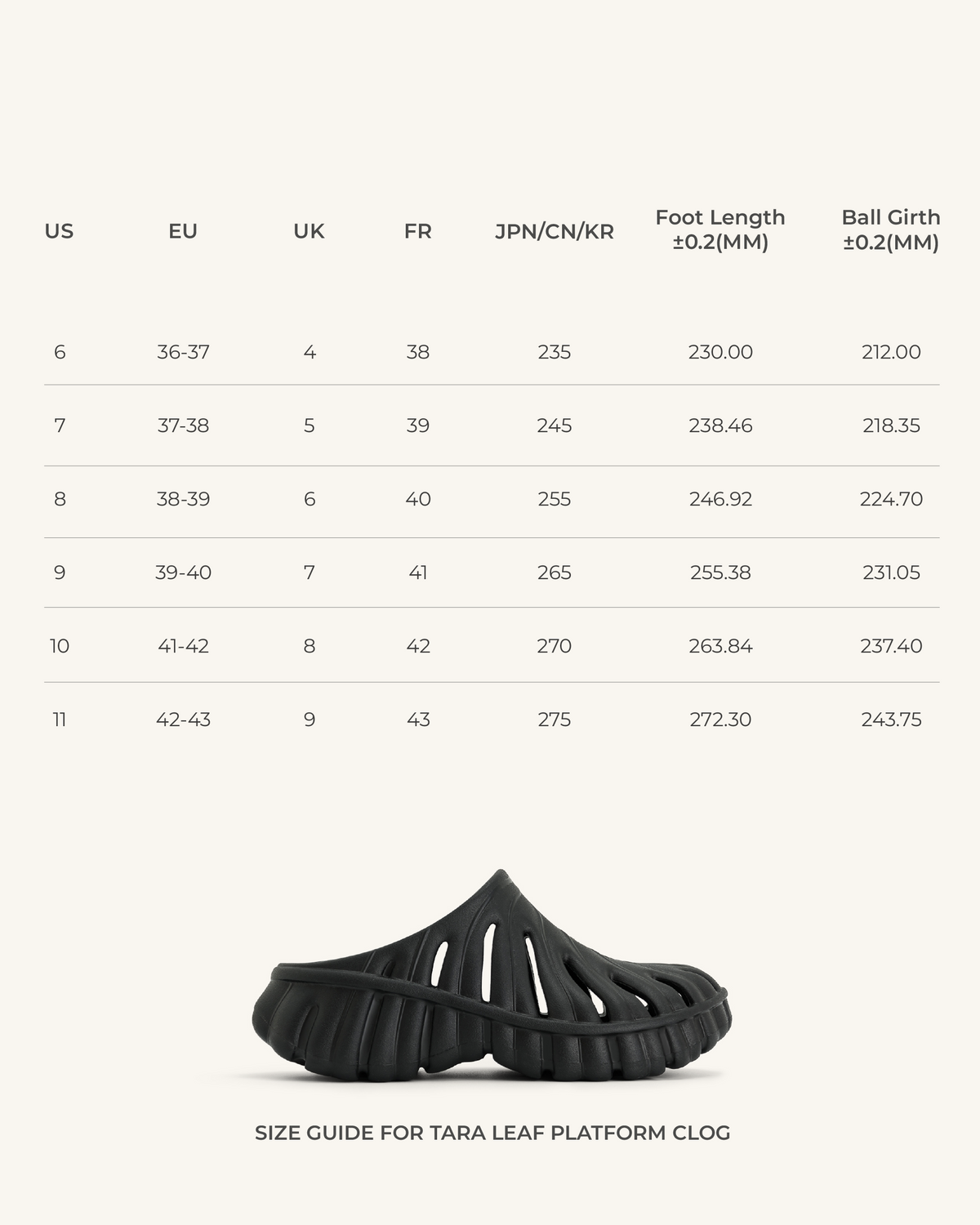 Tara Leaf Platform Clog - Black | JW PEI
