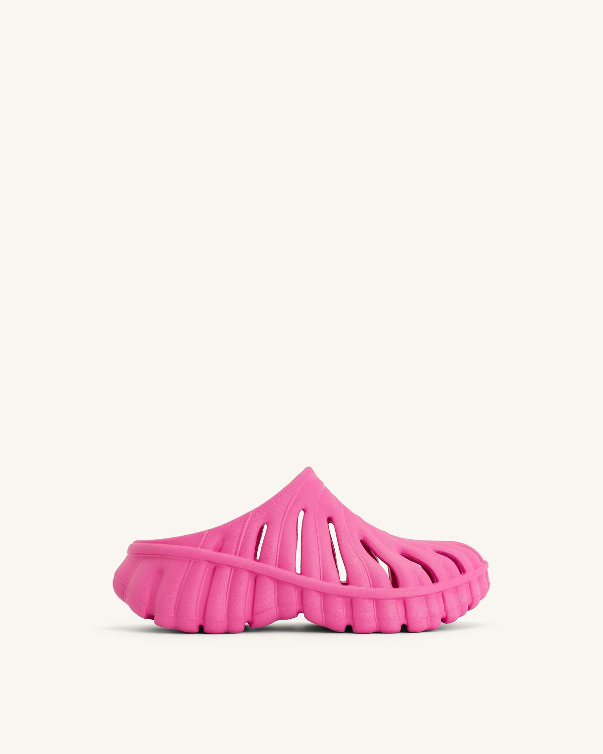 Tara Leaf Platform Clog - Bright Pink | JW PEI