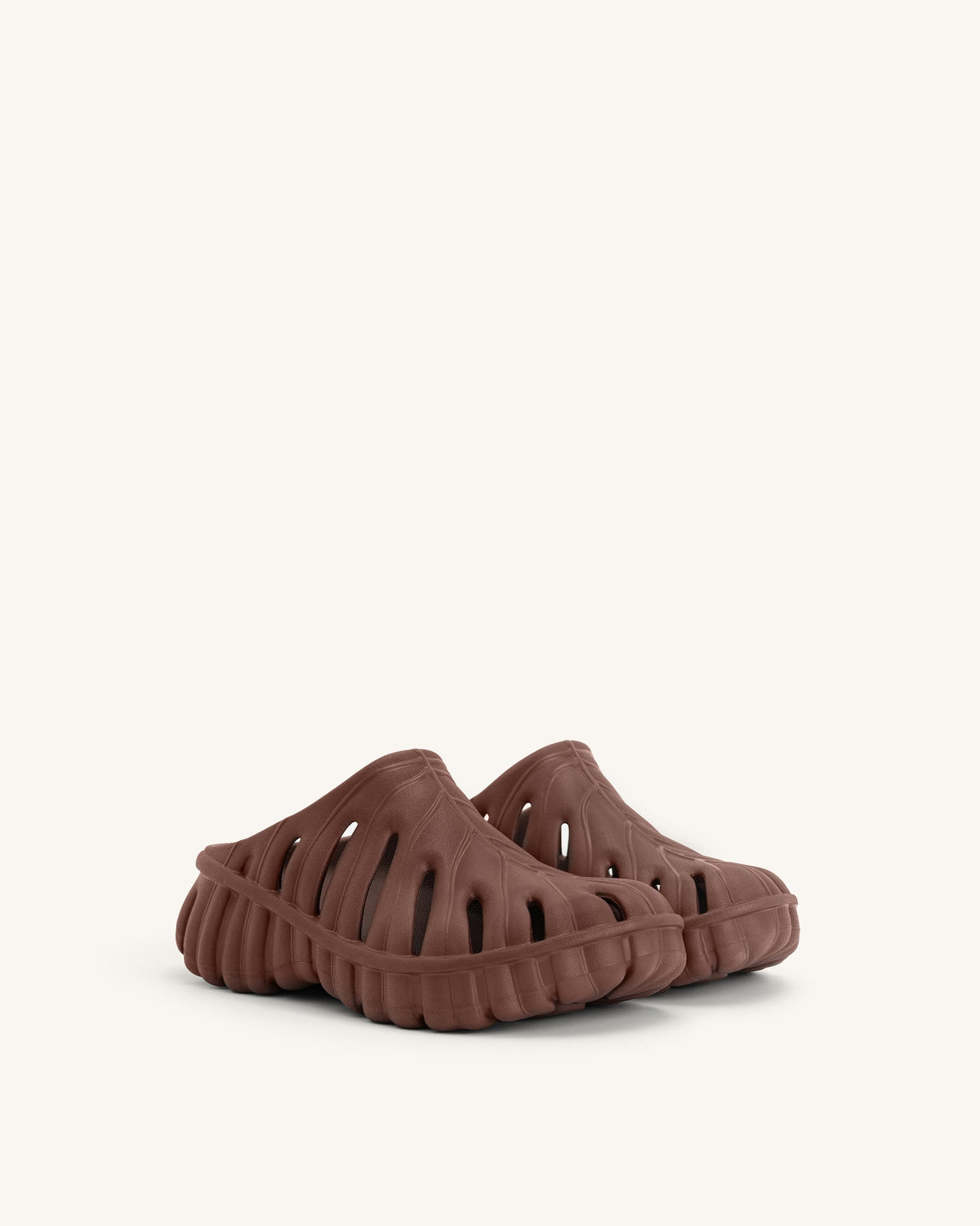 Tara Leaf Platform Clog - Brown | JW PEI