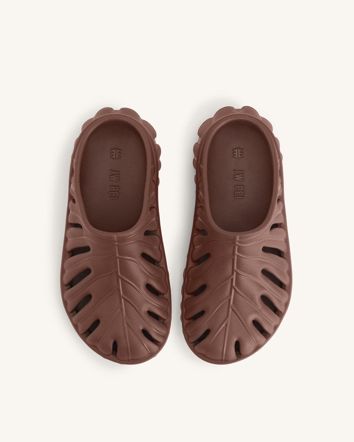 Tara Leaf Platform Clog - Brown | JW PEI