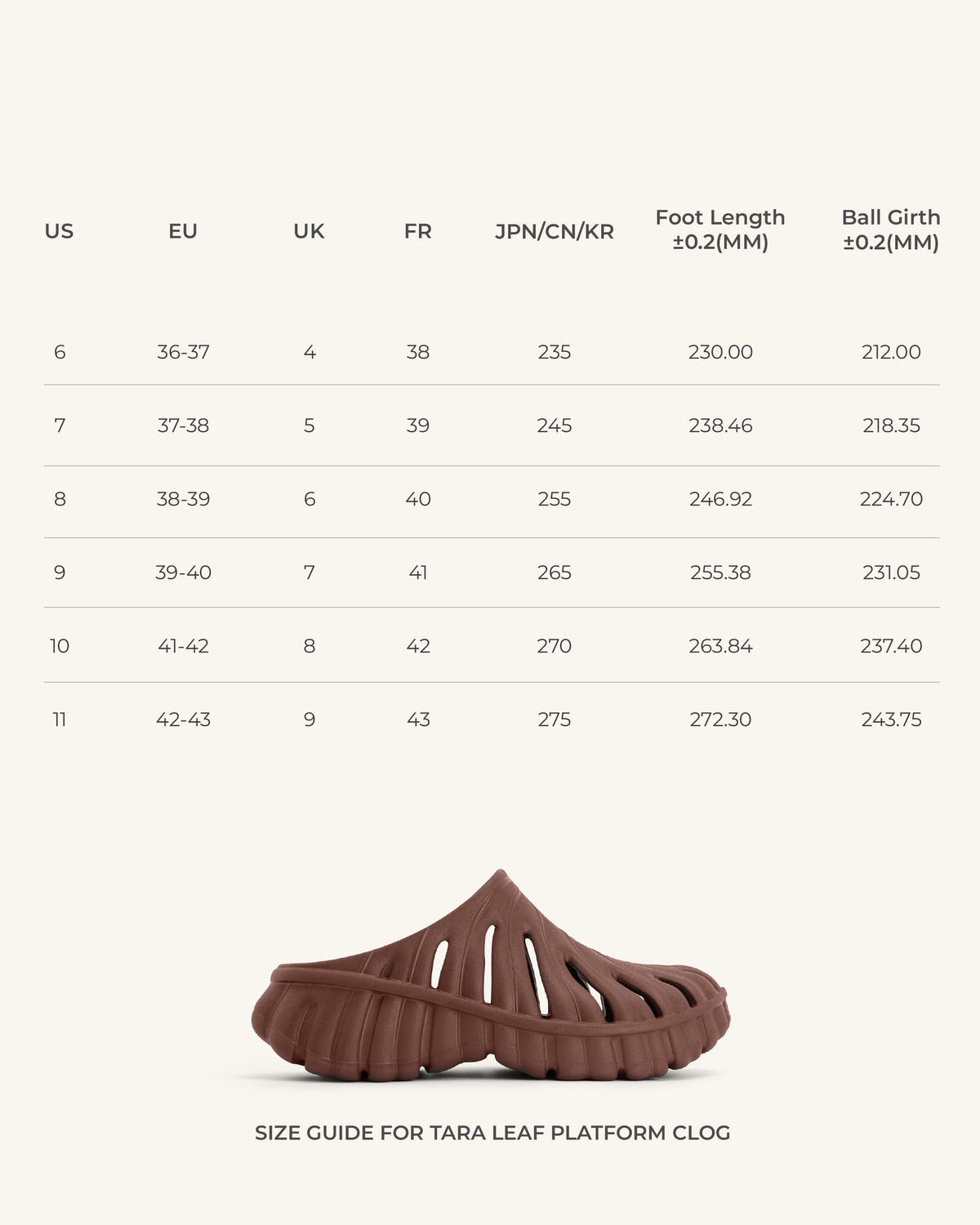 Tara Leaf Platform Clog - Brown | JW PEI