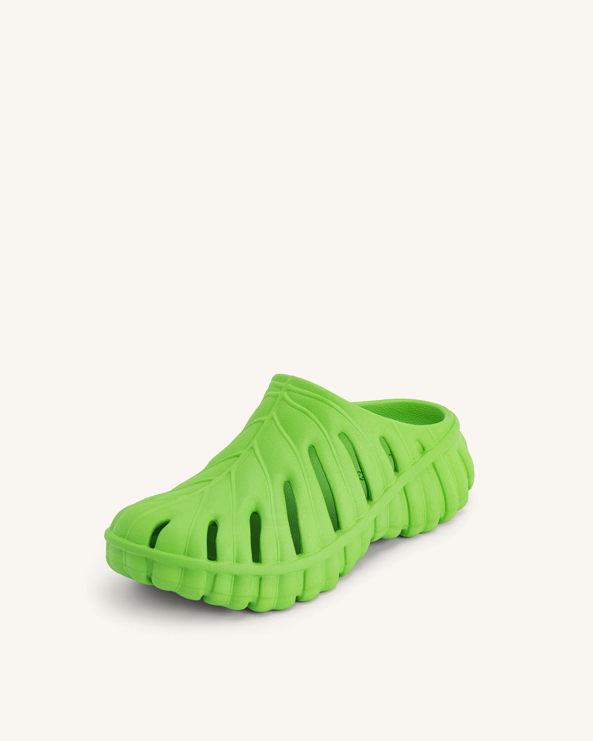 Tara Leaf Platform Clog - Neon Green | JW PEI