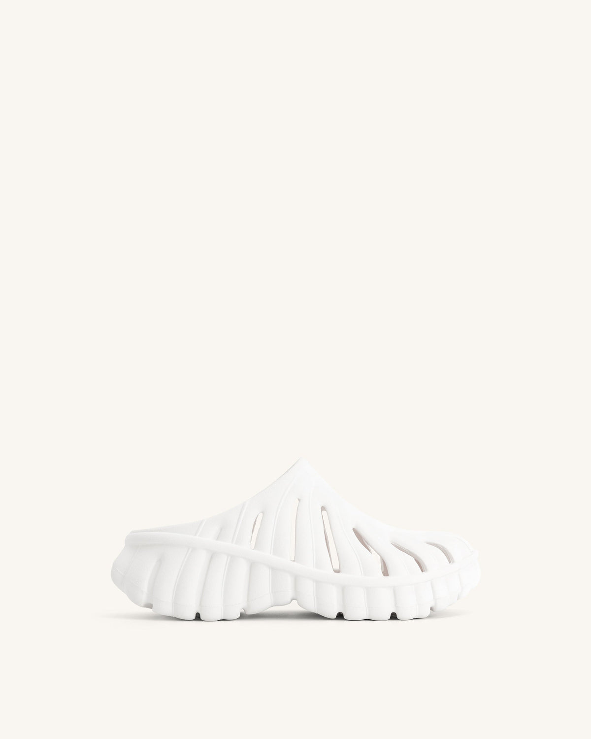 Tara Leaf Platform Clog - White | JW PEI