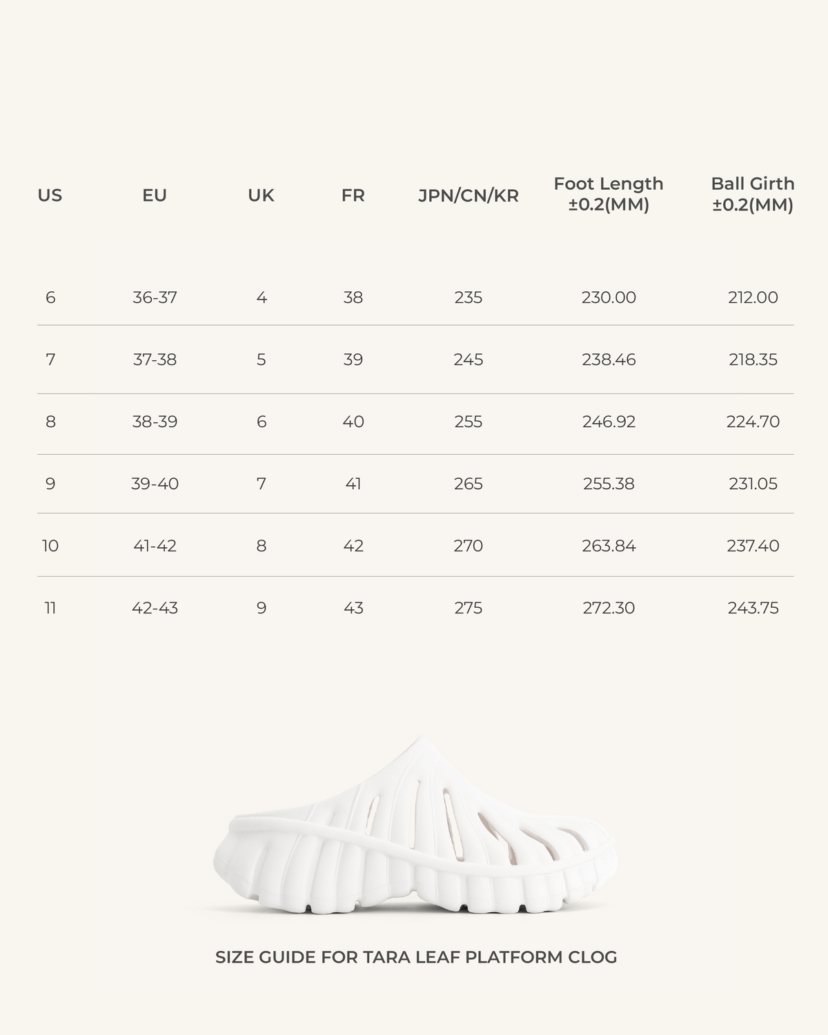 Tara Leaf Platform Clog - White | JW PEI