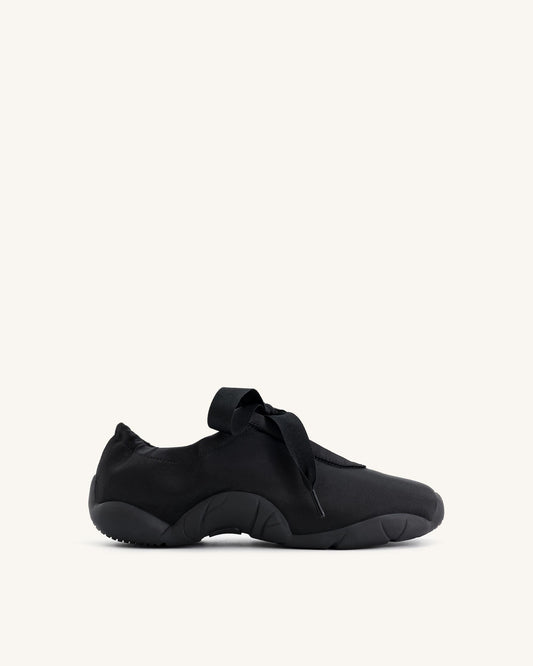 Flavia Ballerina Sneakers - Black | JW PEI