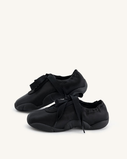 Flavia Ballerina Sneakers - Black | JW PEI