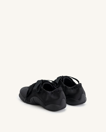 Flavia Ballerina Sneakers - Black | JW PEI