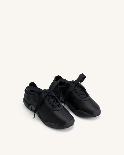 Flavia Ballerina Sneakers - Black | JW PEI