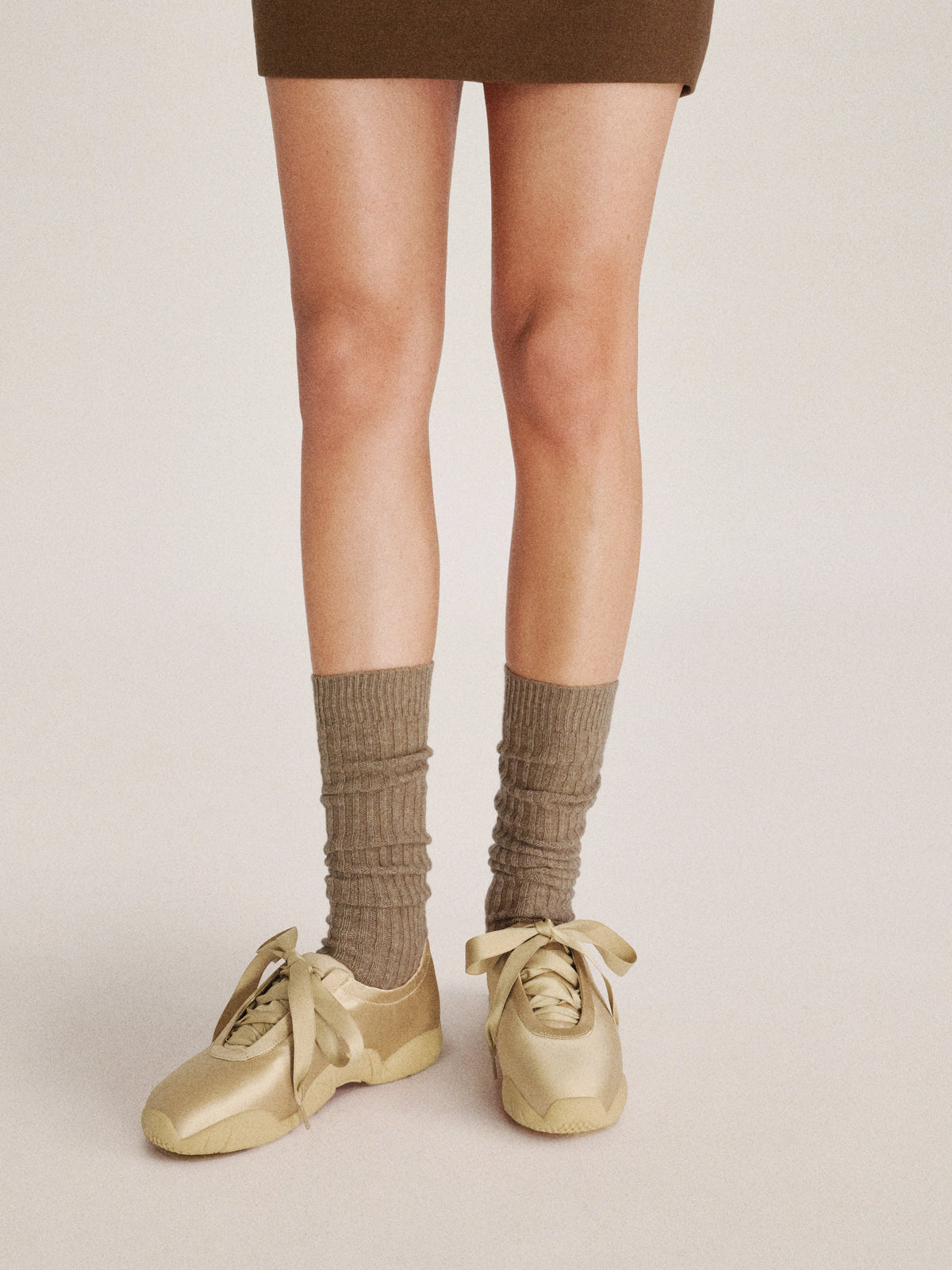 Flavia Ballerina Sneakers - Brown | JW PEI