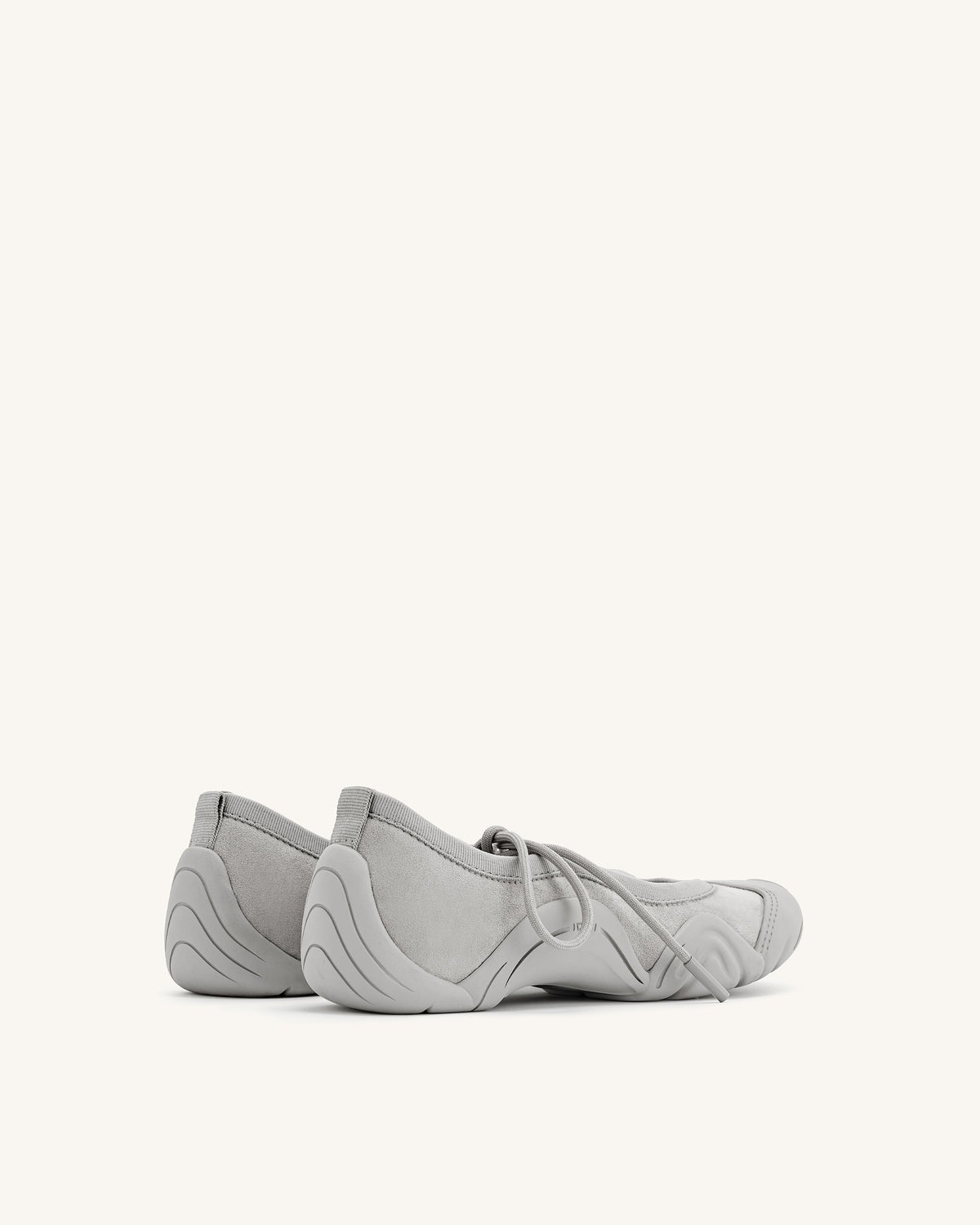 Caitlin Lace-up Ballerina Sneakers - Grey | JW PEI