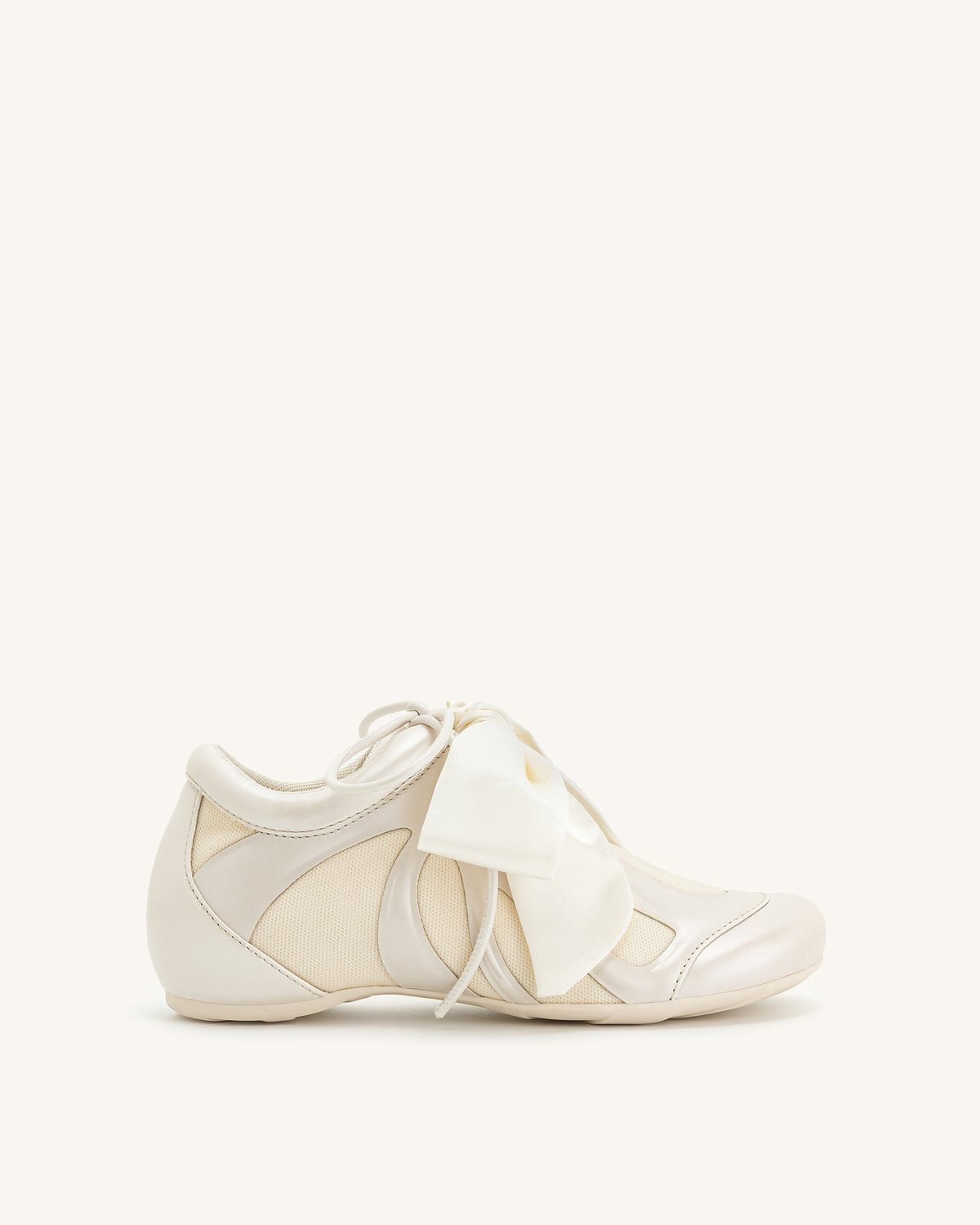 Rosie Bow Tie Low Top Sneakers - White | JW PEI