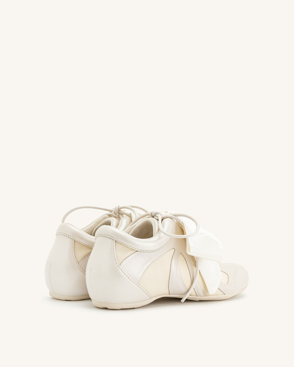 Rosie Bow Tie Low Top Sneakers - White | JW PEI