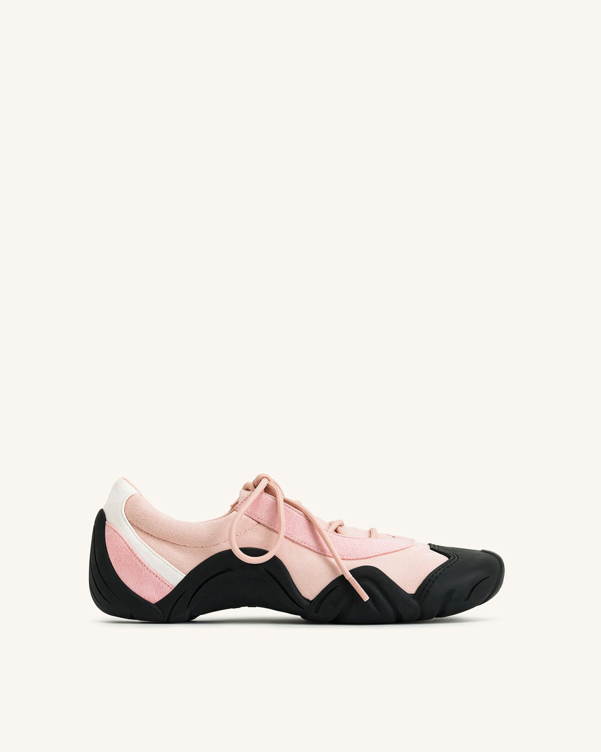 Caitlin Lace-up Ballerina Sneakers - Pink | JW PEI