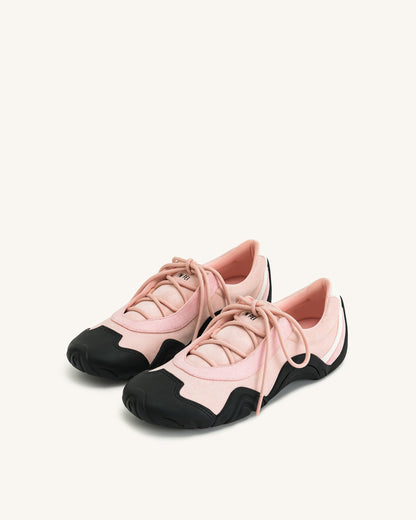 Caitlin Lace-up Ballerina Sneakers - Pink | JW PEI